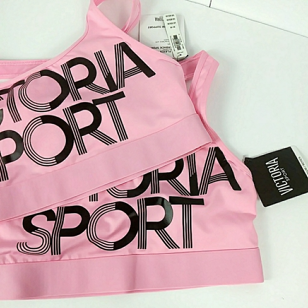NWT Victoria Sport The Player Sports Bra Pink - Picture 8 of 8